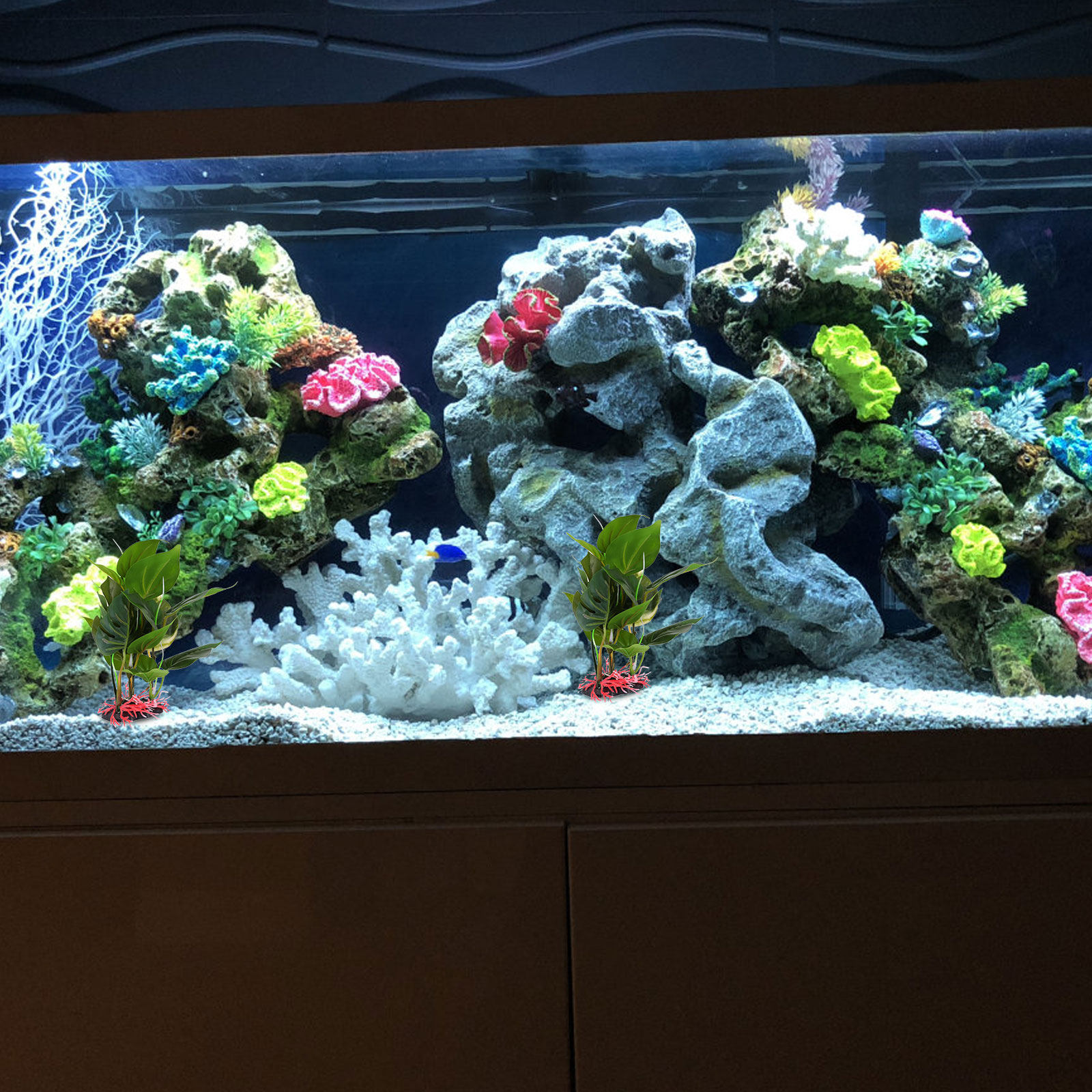 Non Planted Aquarium Fish - Lifelike Artificial Green Plant for Aquarium