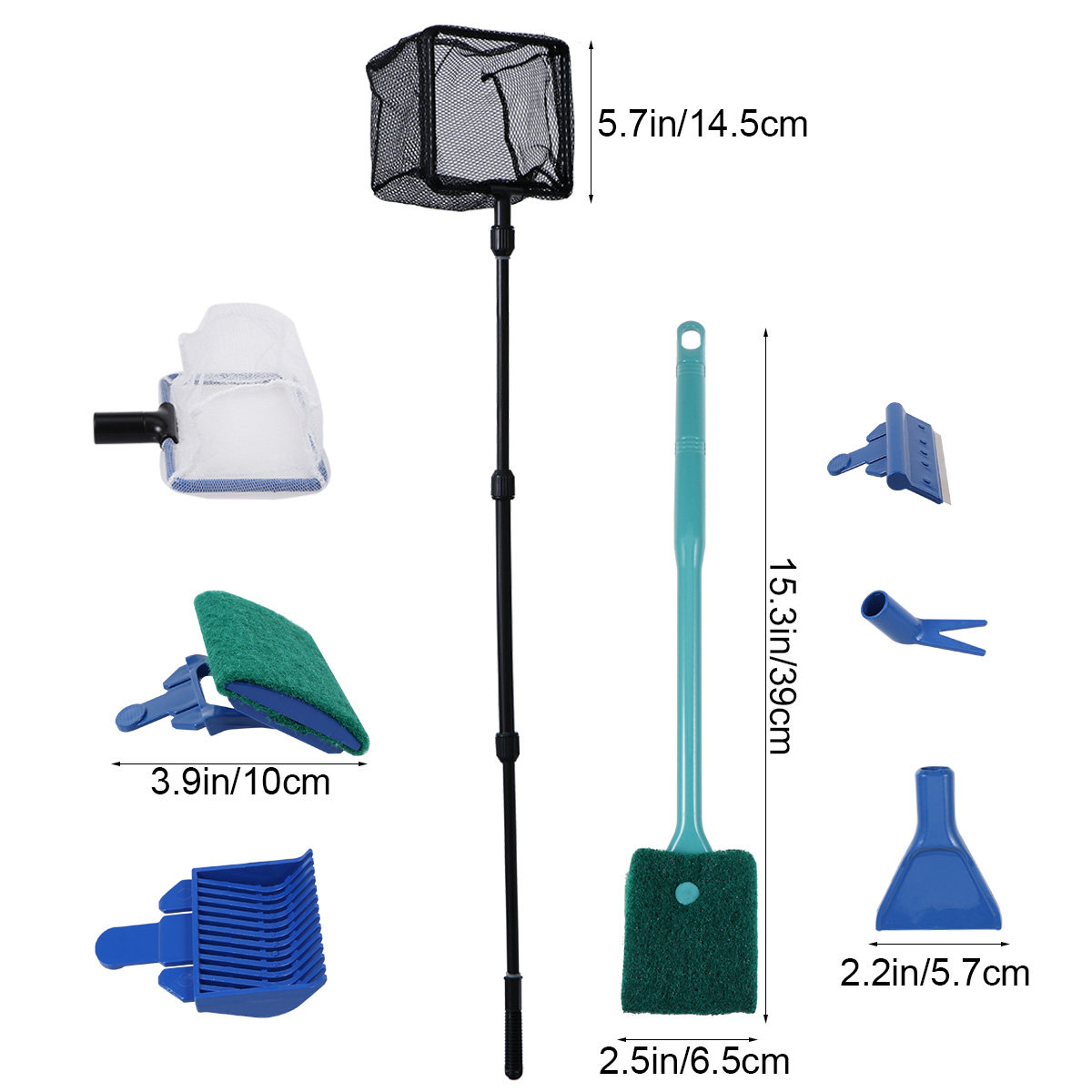 6 in Fish Tank Cleaning Kit Aq - Planted Aquarium Cleaning Kit recension och pris