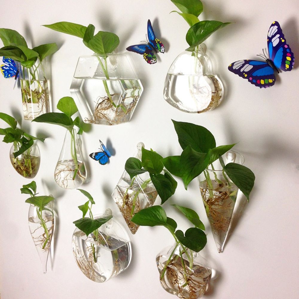 Cone Shape Wall Hanging Vase H - Aquarium Planted Wall recension och pris