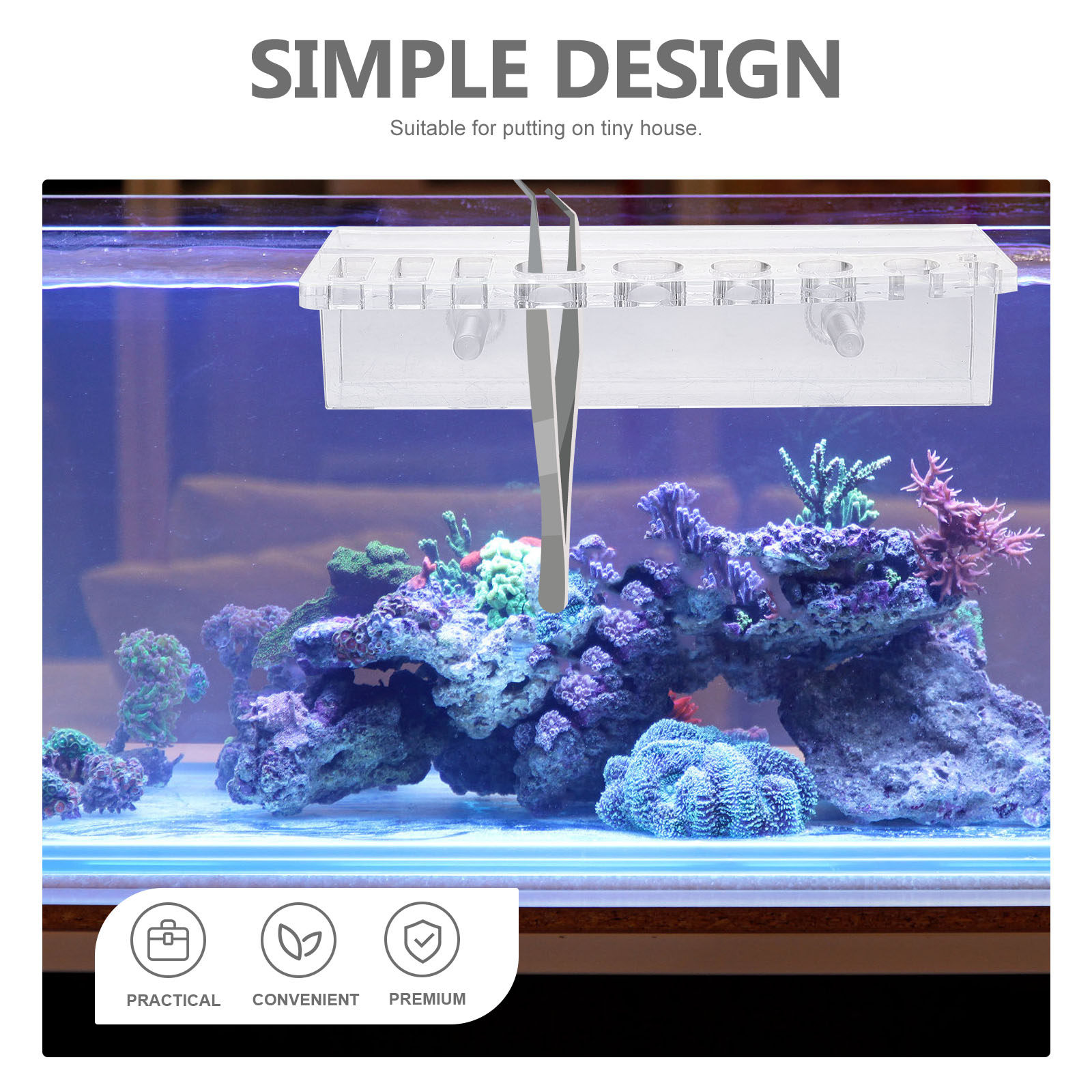 Aquarium Tool Holder Acrylic F - Aquarium Planted Wall recension och pris