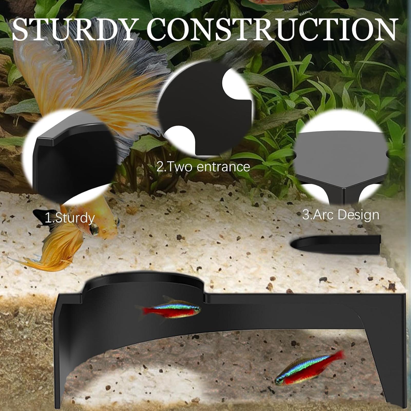 Aquarium Cave Corner Small Dou - Non Planted Aquarium Fish recension och pris
