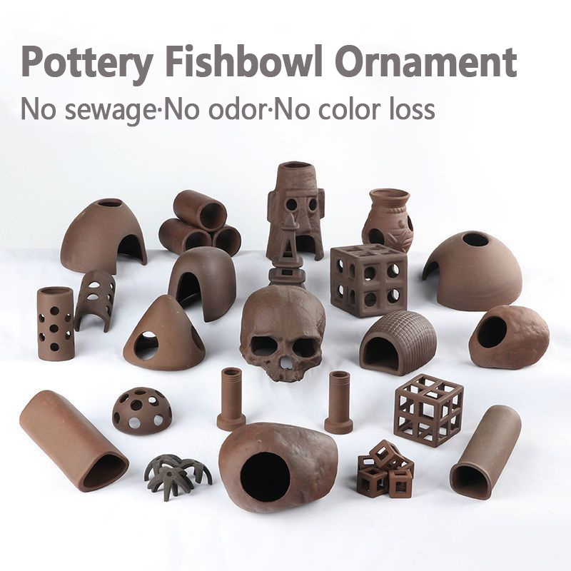 Ceramic House Fish Tank Aquari - Aquarium Plant Rings recension och pris