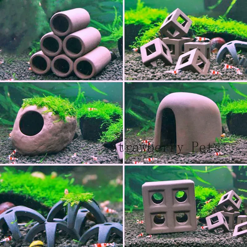 Ceramic Aquarium Decoration Fi - Aquarium Plant Rings recension och pris