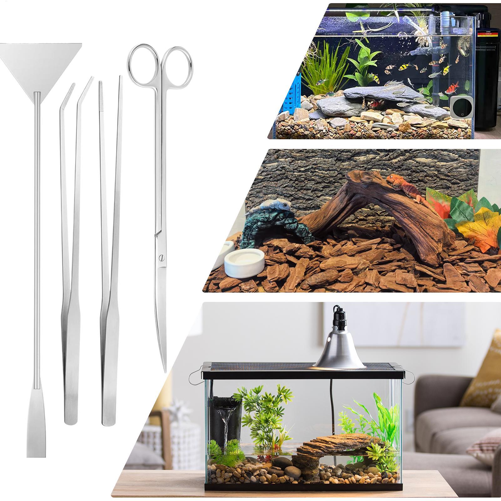 4pcs Aquarium Tool Kit Stainle - Planted Aquarium Cleaning Kit recension och pris