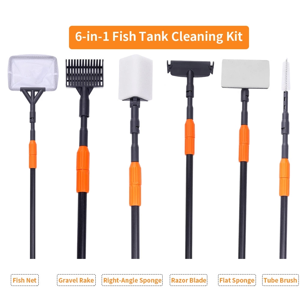 6 in 1 Aquarium Cleaning Tools - Planted Aquarium Cleaning Kit recension och pris