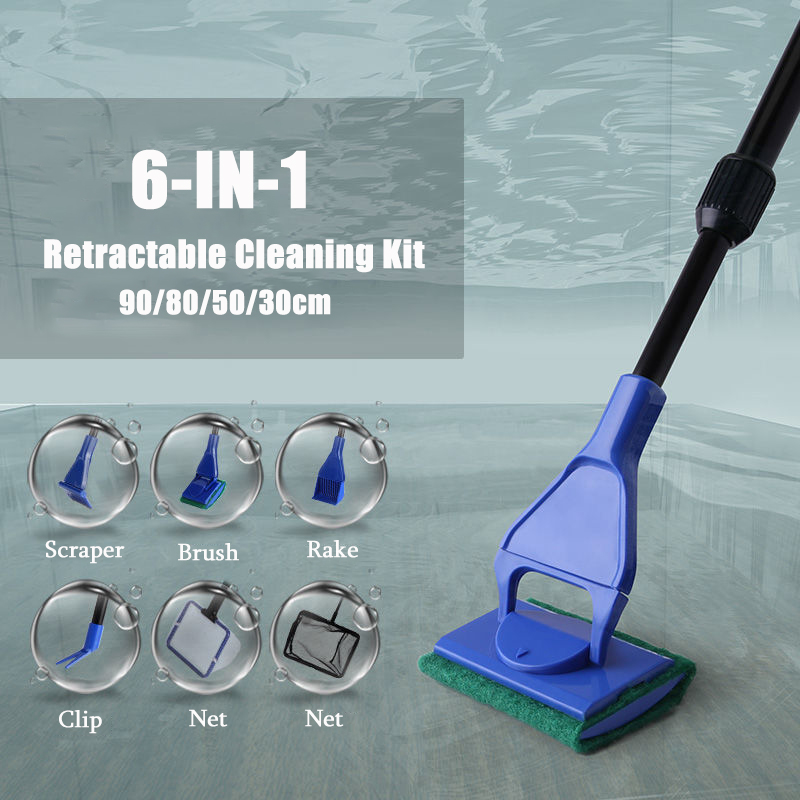 6-IN-1 Aquarium Cleaning Tools - Planted Aquarium Cleaning Kit recension och pris