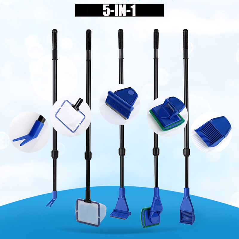 6-IN-1 Aquarium Cleaning Tools - Planted Aquarium Cleaning Kit recension och pris