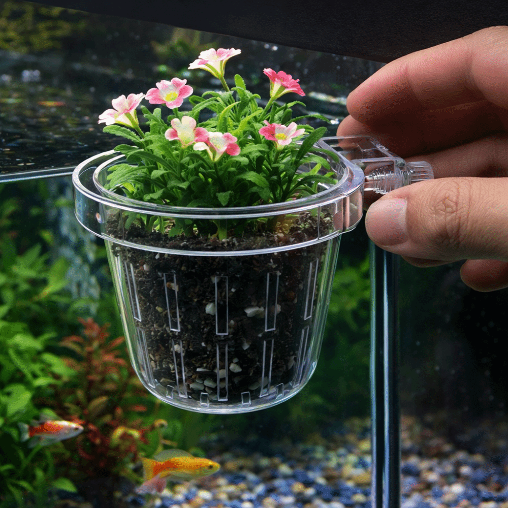 Transparent Fish Tank Grass Cu - Aquarium Planted Wall recension och pris